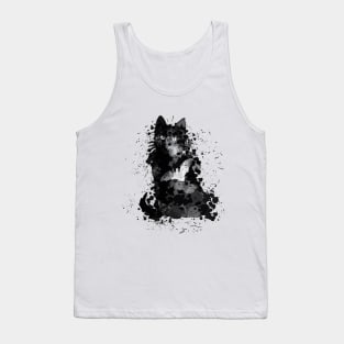 Black Cat Halloween Tank Top